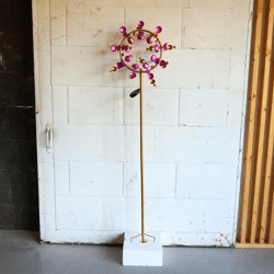 Windmühle Rosa LED solar 200 cm