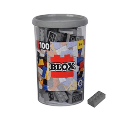 Androni - Blox 100 graue 8er Bausteine in Dose
