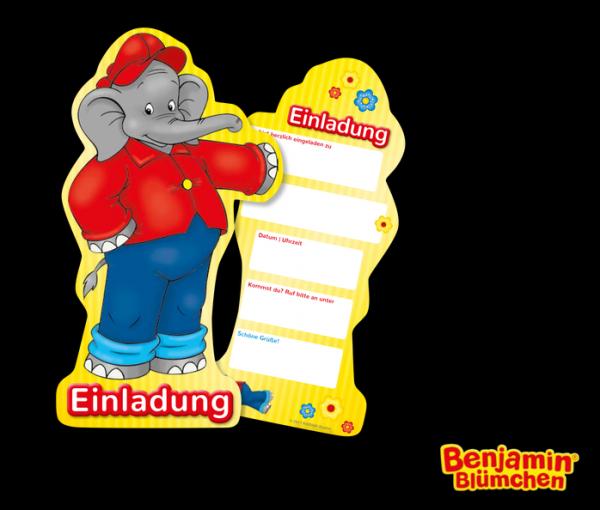 BENJAMIN BL&Uuml;MCHEN - 6 Einladungskarten