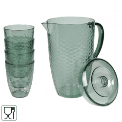 Benson Outdoor-Karaffe mit Bechern 2 L Satz von 5