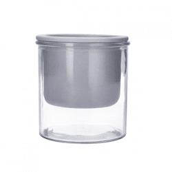 Bloempot Malga zelfwaterend grijs 12,5 cm