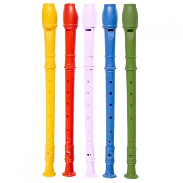 Blokfluit 29,5 cm 5 assorti