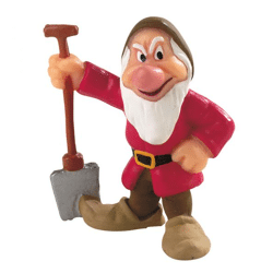 Bullyland 12478 - Disney Snow White play figure dwarf grumpy bear, 5.5 cm
