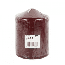 Coop Stumpenkerze weinrot 8 x 12 cm