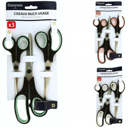 Danyson Multifunktionsschere 21 cm 3fach sortiert 3er Set