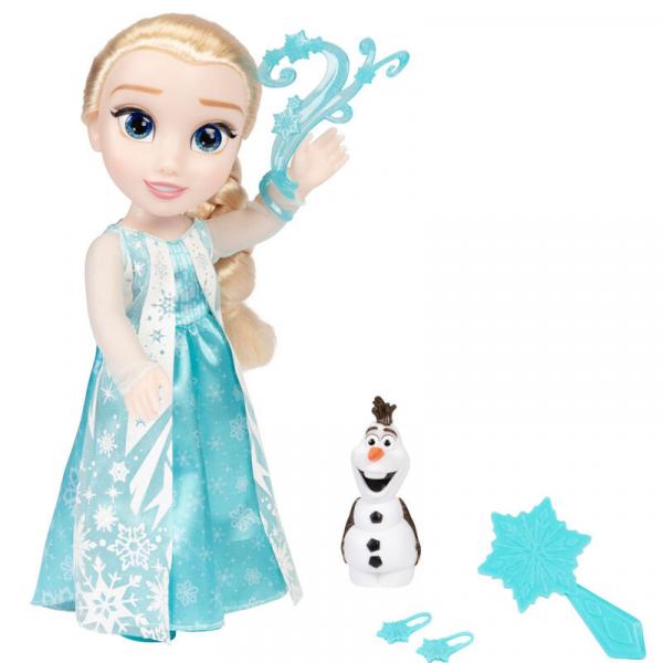 Disney Frozen / Eisk&ouml;nigin - "My Singing Friend Elsa & Olaf" - Elsa Puppe mit Sound - 38 cm