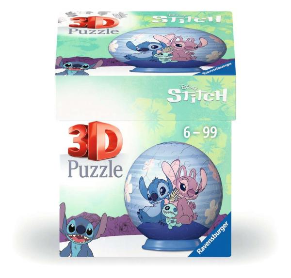 Disney Stitch - Stitch und Angel - 3D Puzzle Ball 54 Teile