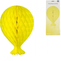 Folat honeycomb balloon yellow 37 cm