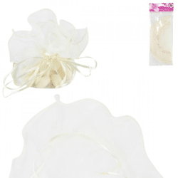 Geschenkpapier Tüll elfenbein 10 Stück