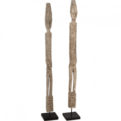 J-Line figuur op voet Kali Albasia 120 cm 2 assorti