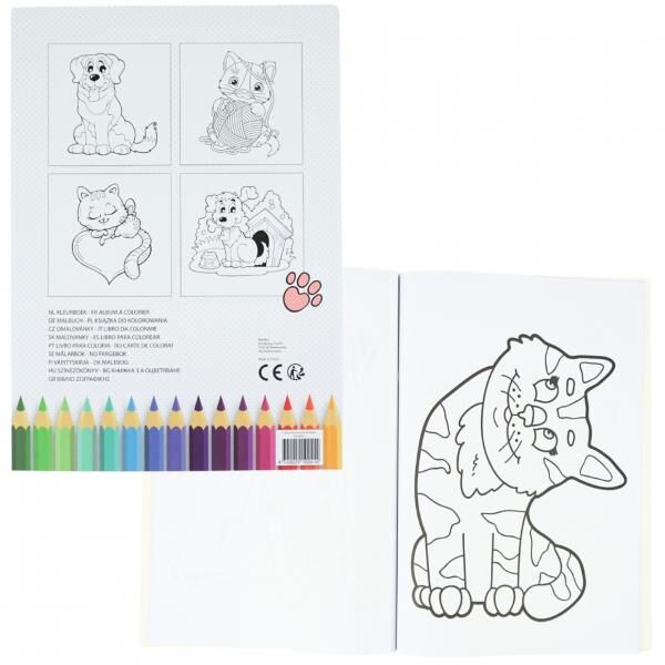 Malbuch A4 30 Seiten 6fach sortiert