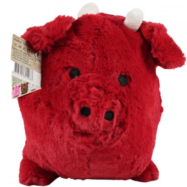 Knuffel Funky Piggy rood 30 cm