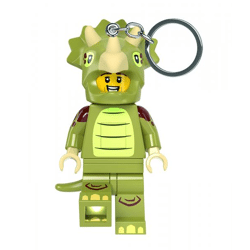 LEGO® Minifigures™ - Schlüsselanhänger mit Taschenlampe - Triceratops Kostüm-Fan