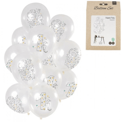 Balloons Origami figure 1 year 30 cm set of 12
