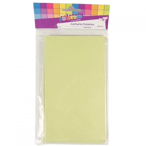 Menükarten grün 17 cm 5 Stk.