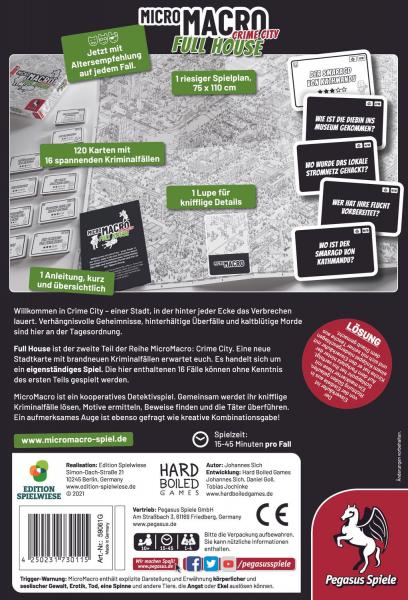 MicroMacro: Crime City 2 &ndash; Full House (Edition Spielwiese) - Familienspiel