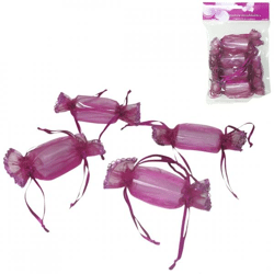 Mini gift box purple 13 cm set of 4