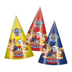Paw Patrol - Partyhüte - 3-fach sortiert - 15 cm