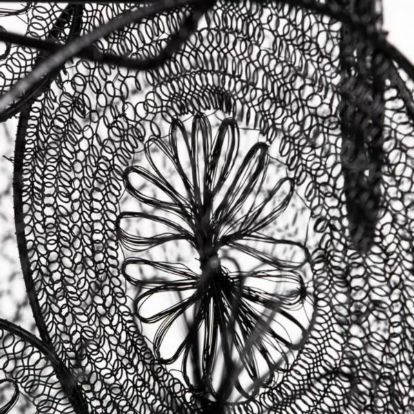 PTMD Hängeleuchte Desh schwarz 40 cm