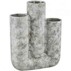 PTMD Vase Pfeifen weiß/grün 35 cm