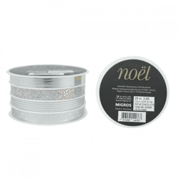 (R) Migros Geschenkband silber 400 cm