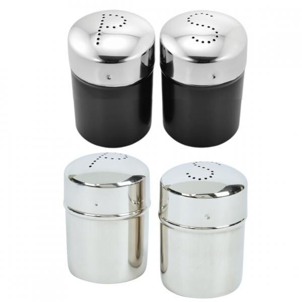 Salz- und Pfefferstreuer aus Edelstahl 7 cm 3fach sortiert 2er Set