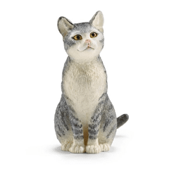 Schleich 13771 - Farm World Cat, sitting play figure