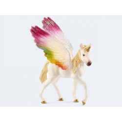 Schleich 70577 - bayala Geflügeltes Regenbogeneinhorn Fohlen - Spielfigur
