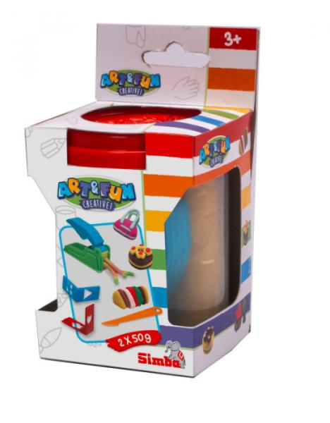 Simba 106324742 - A&F Knetdose mit Zubeh&ouml;r - 4-fach sortiert