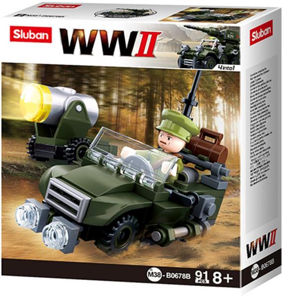 Sluban M38-B0678B - Army WWII - Alliierten Gel&auml;ndewagen