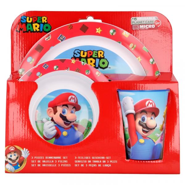 Super Mario - 3-teiliges Fr&uuml;hst&uuml;cks Set
