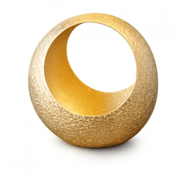 Teelichthalter Izzy Moon goldfarben 20 cm