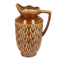 Vase Boa mit Henkel dunkelbraun 38 cm