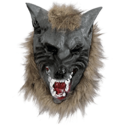 Vollmaske Wolf - Adult