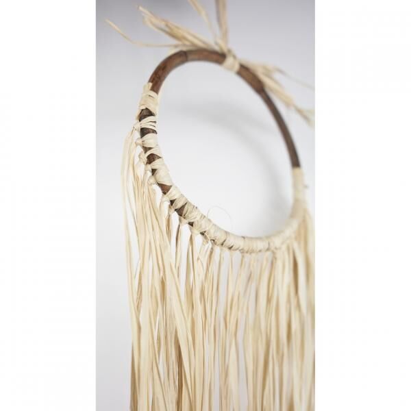 Wanddekoration Raffia Rattan Kreis 70 cm