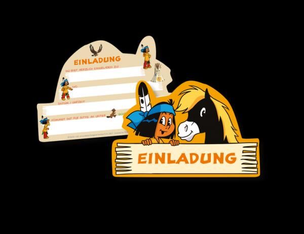 YAKARI - 6 Einladungskarten