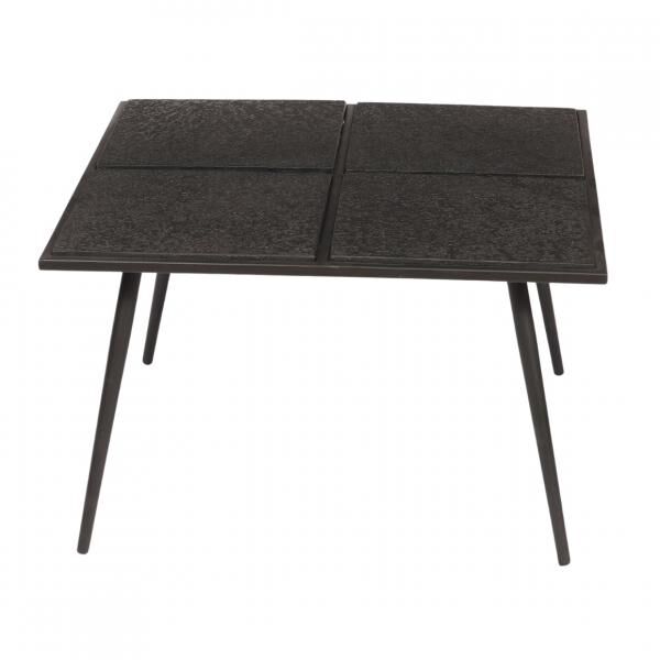 Beistelltisch Liquid Metall schwarz 70 cm