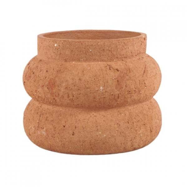 Blumentopf Bubble rostfarbig 22 cm