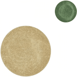 Decoratiebord Melamine Shine groen/goudkleurig 22 cm 2 assorti