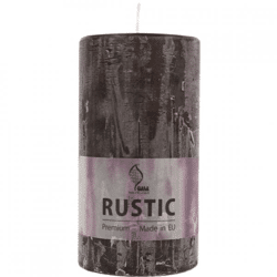 Gala stump candle rustic brown 8 x 15 cm