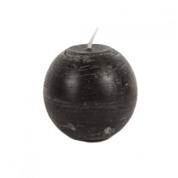 Gala ball candle brown 8 x 8 cm