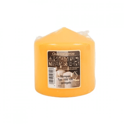 Gala stump candle yellow 10 x 10 cm