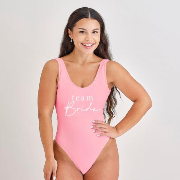 Ginger Ray Badeanzug Team Bride rosa Größe S