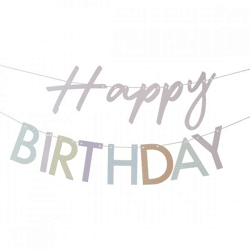 Ginger Ray Girlande Happy Birthday 3 Meter