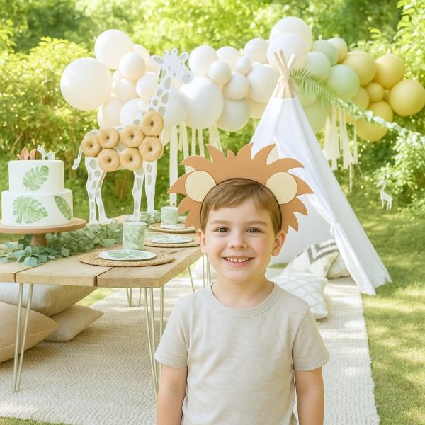 Ginger Ray Haarband Lion Kinder Filz braun Einheitsgröße