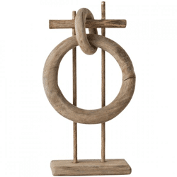 J-Line Dekorationsringe Holz 68 cm