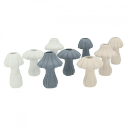 Kerzenhalter Pilze Zement grau 10,5 cm sortiert
