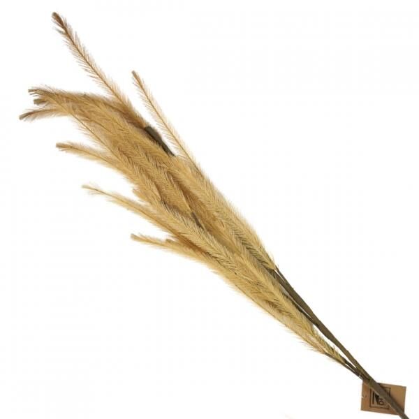 Künstliche Zweigfedern ockergelb 108 cm