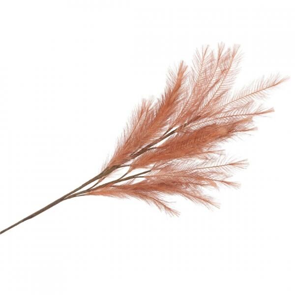 Künstlicher Zweig Federn Seide Cognac 100 cm