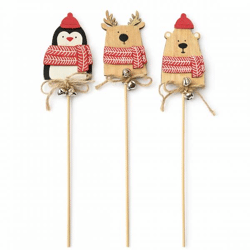 Noor Living Pflanzenstecker Winterholz 31 cm 3 sortiert